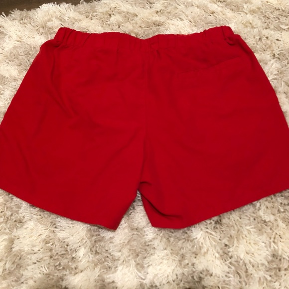 [TOPMAN] Red Embroidery Swim Shorts - Picture 6 of 8